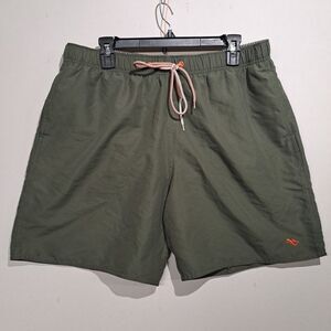 Ted Baker London World Is Your Lobster Lined Swim Trunks Short Mens Size 5 Green